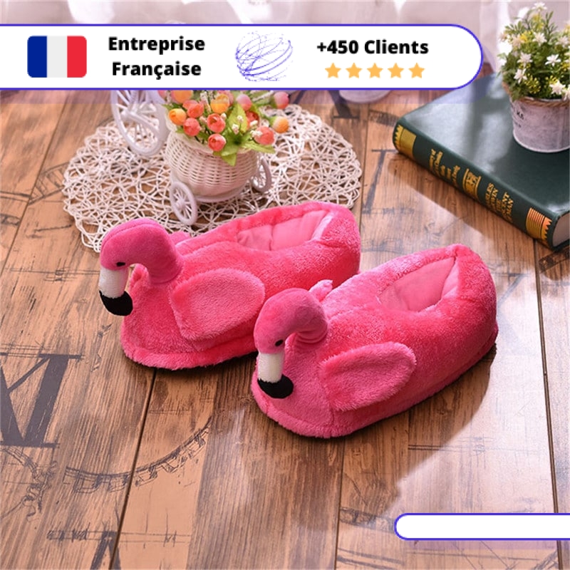 Chaussons Bouillotte Rose